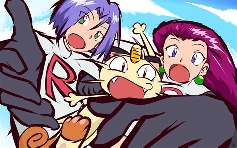 Team Rocket Pokemon Jessie Pokemon James Pokemon Meowth Wallpaper ...