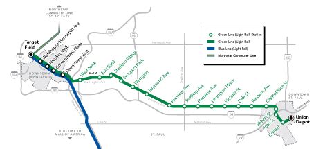 Metro Rail Green Line Map