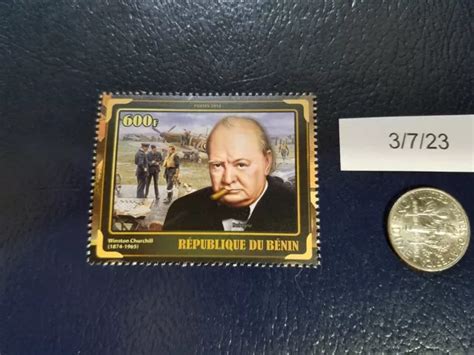 WINSTON CHURCHILL FORMER Prime Minister UK 2018 Republique Du Benin Stamp (b) £4.78 - PicClick UK