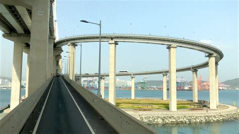 Busan Harbor Bridge Drive Over - Part 01 - YouTube