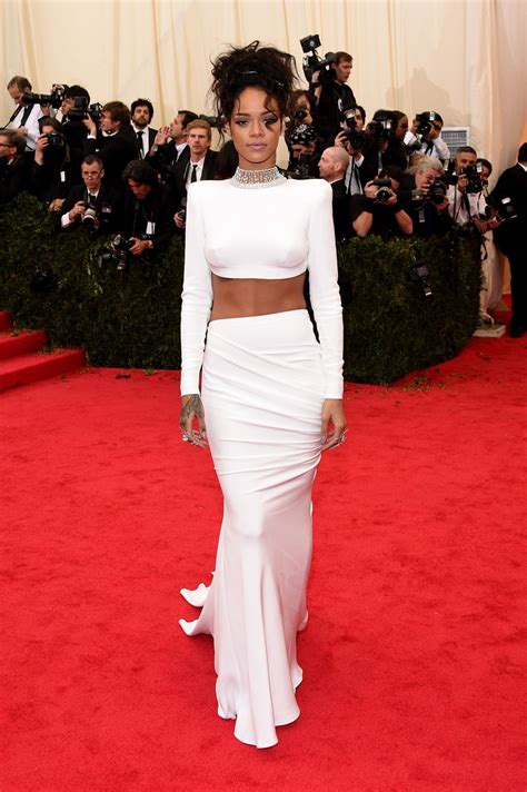 Rihanna Wearing Stella McCarteny – 2014 Met Costume Institute Gala ...