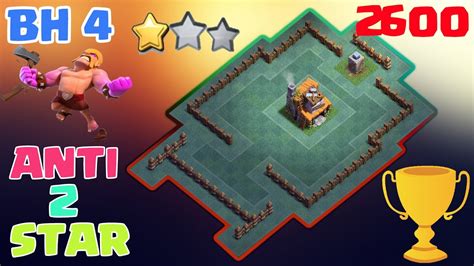 BEST Builder Hall 4 Base w/ PROOF! MUST SEE! | NEW CoC BH4 Anti 2 Star Builder Base | Clash of ...