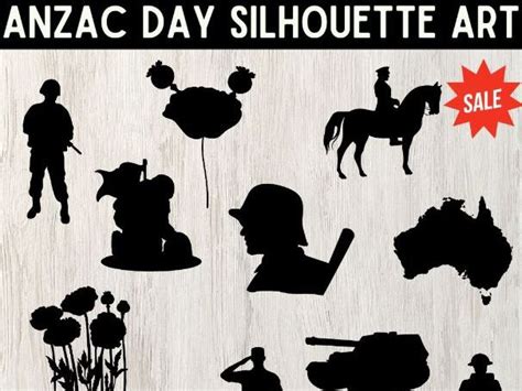 Anzac Day Silhouette Art | Teaching Resources