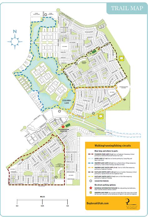 Daybreak Trail Map | Winter activities, Trail maps, Activities