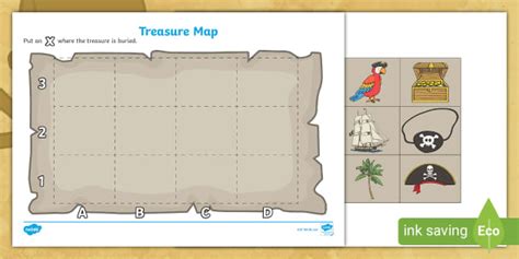 FREE! - Printable Treasure Map | Teaching Resource | Twinkl USA