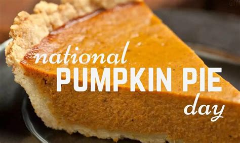 National Pumpkin Pie Day