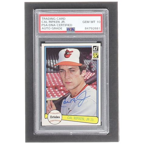 Cal Ripken Jr. Signed 1982 Donruss #405 RC (PSA) | Pristine Auction