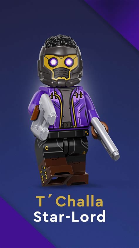 Brickfinder - LEGO-Marvel-CMF-Tchalla-Star-Lord