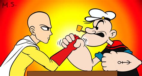 Saitama vs Popeye by MagzieArt on DeviantArt