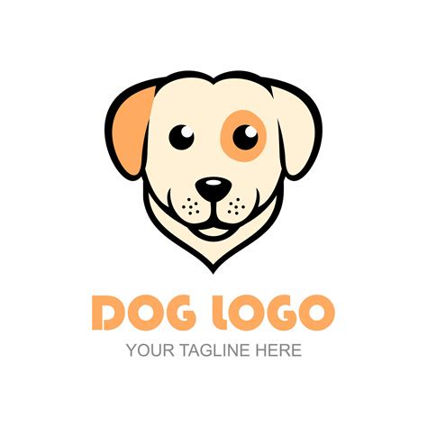 dog head logo 7688910 Vector Art at Vecteezy