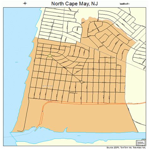 North Cape May New Jersey Street Map 3452650