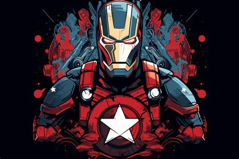 Premium AI Image | Exploring the Dynamic Marvel Vector Art in AR A 32 ...