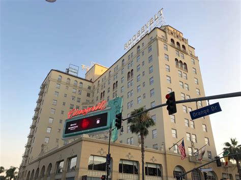 Hollywood Roosevelt Hotel, Hollywood Blvd, July 2018