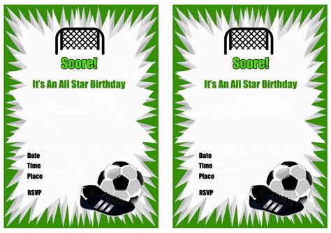 Soccer Birthday Invitations – Birthday Printable | Soccer birthday invitation, Soccer birthday ...