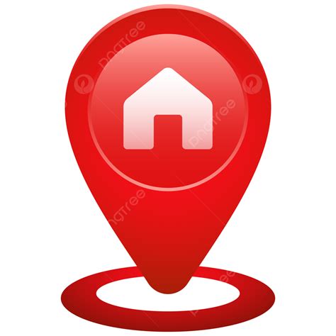 Location Pin 3d Vector PNG Images, Home Pin Location Icon, Home, Location, Map PNG Image For ...