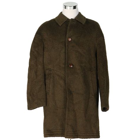 Men's Loden Frey Green Wool Blend Coat | EBTH