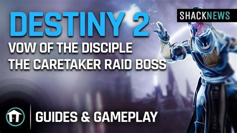 Destiny 2 - Vow of the Disciple - The Caretaker Raid Boss - YouTube