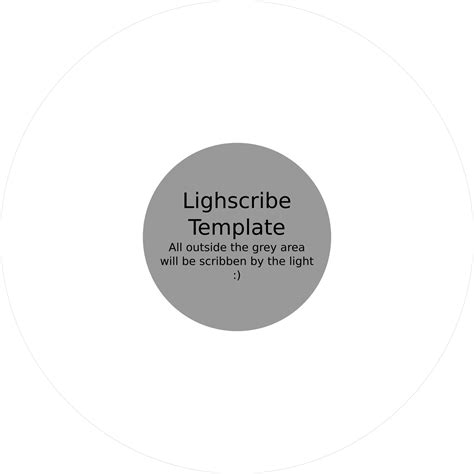 Clipart - LightScribe CD DVD Template