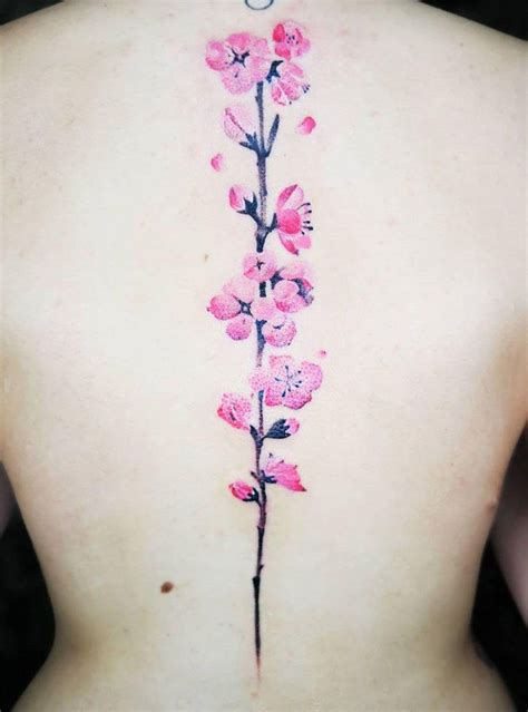 30 Elegant Peach Blossom Tattoos You Need to Copy | Xuzinuo | Page 13