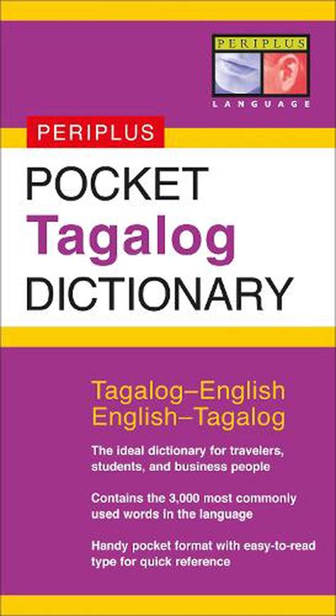 Pocket Tagalog Dictionary: Tagalog-English/English-Tagalog by Renato ...