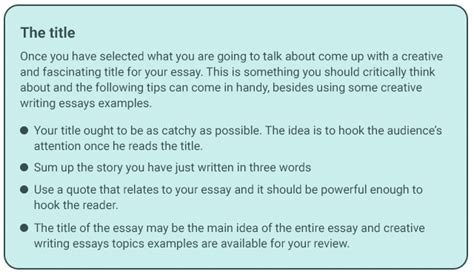 Creative Writing Essays - EssayMin