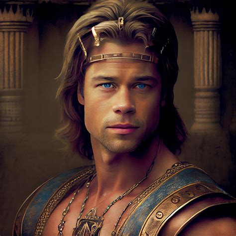 Brad Pitt Troy Mixed Media by Stephen Smith Galleries - Pixels