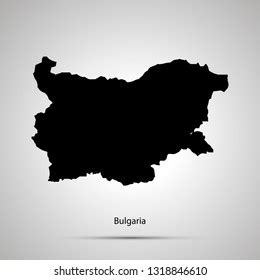 Bulgaria Country Map Simple Black Silhouette: เวกเตอร์สต็อก (ปลอดค่าลิขสิทธิ์) 1318846610 ...