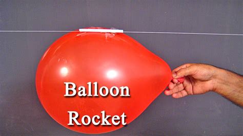 Balloon Rocket - An Easy Science Project For Kids To Understand Newton's... | Balloon rocket ...