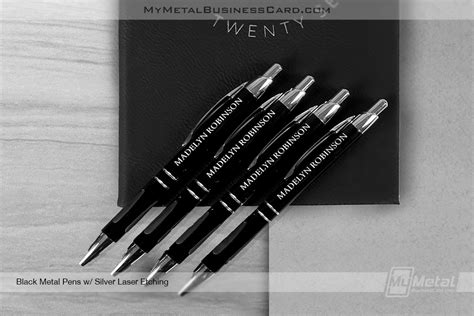 Metal Personalized Pens | My Wood Business Card