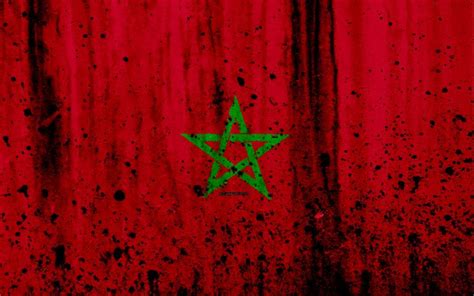 Download wallpapers Moroccan flag, 4k, grunge, flag of Morocco, Africa ...