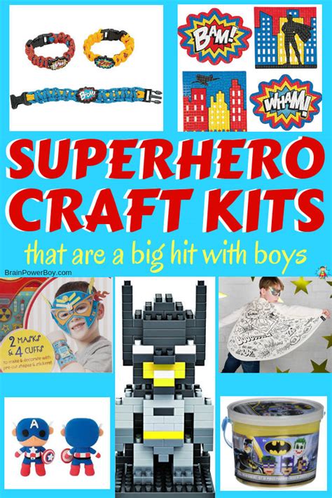 Superhero Craft Kits Boys Will Really WANT To Do!