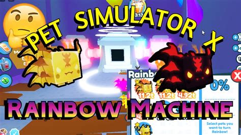 Pet Simulator X Rainbow Machine | FunZone - YouTube