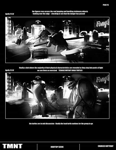 TEENAGE MUTANT NINJA TURTLE MOVIE STORYBOARDS by CHARLESRATTERAY on DeviantArt