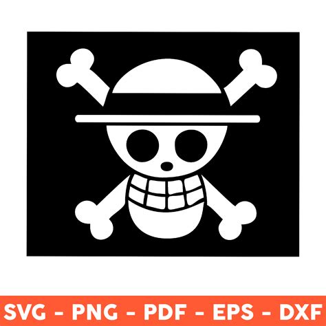 One Piece Monkey D. Luffy Svg, One Piece Skull Logo Svg, One | Inspire ...