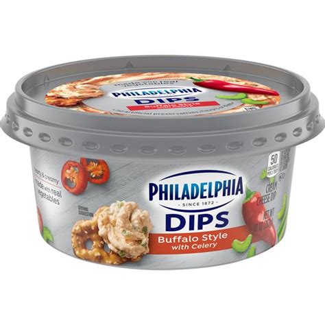 Philadelphia Dips Buffalo Style With Celery Cream Cheese Dip | Hy-Vee ...