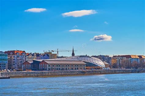 Balna Whale Center on Danube River Embankment, Budapest, Hungary Stock ...