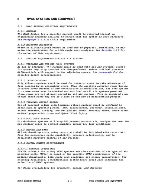 21 hvac design manual