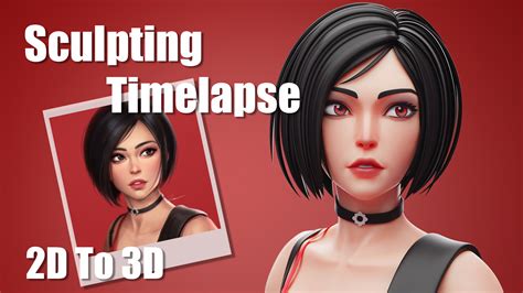 Turn 2D to 3D - Ada Wong Sculpting Timelapse Blender 3D - BlenderNation