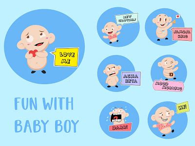 Baby Boy Emoji Stickers by Emoji Expert on Dribbble