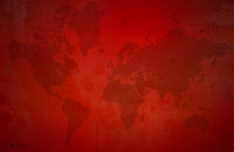 Red World Map