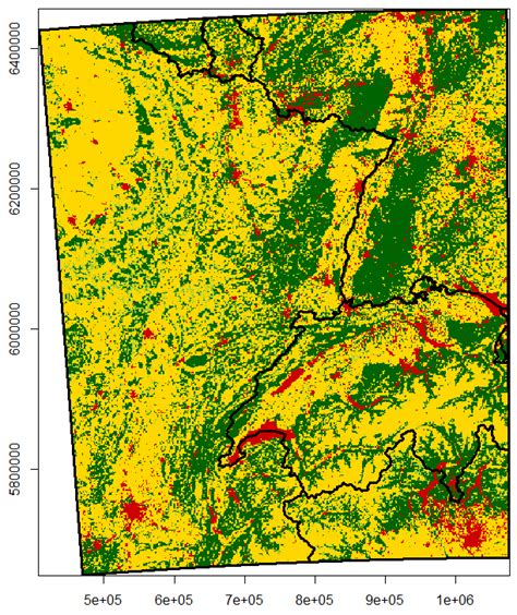 Figure A.3: "Habitat layer" with lynx habitat types as breeding habitat... | Download Scientific ...