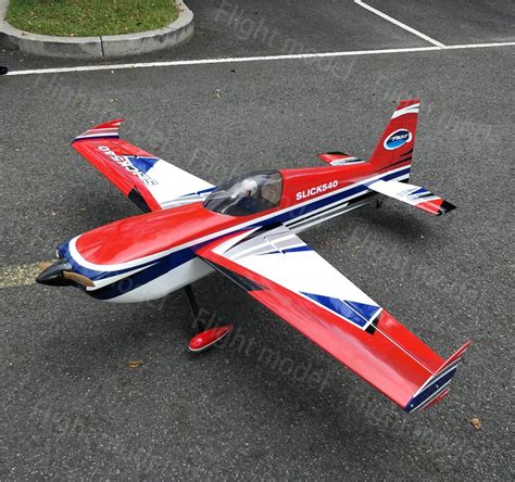 Flight model Slick 540 78" 50CC 7ch Balsa Wood Fixed Wing Gas ARF RC ...