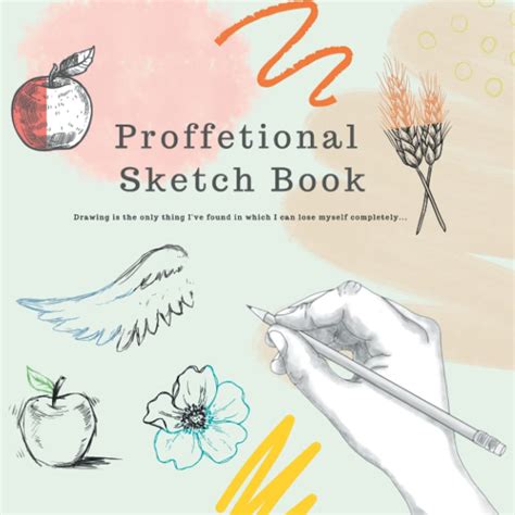 Square Sketch Book With Border, 8.5" x 8.5", 150 Sheets - Professional Sketchbook with white ...