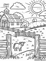 Discover The Best Farm Coloring Pages At GBcoloring sketch template