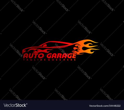 Car garage logo design for automotive detailing Vector Image