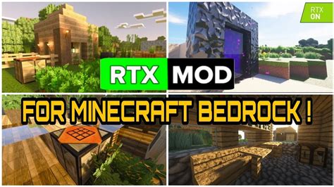 BEST RTX GRAPHICS FOR MINECRAFT BEDROCK | rtx shaders minecraft pe - YouTube