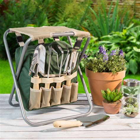 11 Piece Yard Gardening Tool Set Tool Bag Apron 6 Gardening Tools Set Kit | Garden tool set ...