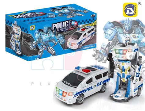 Police Transformer Car with Lights and Sounds Cars Toys Toy Kids ...