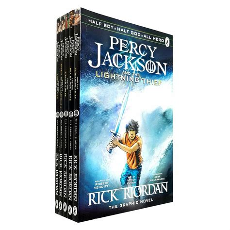 Percy Jackson Graphic Novels 1-5 Books Collection Set | The Book Bundle