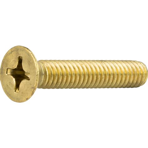 8-32 Flat Head Countersink Machine Screws Solid Brass Phillips Drive ...